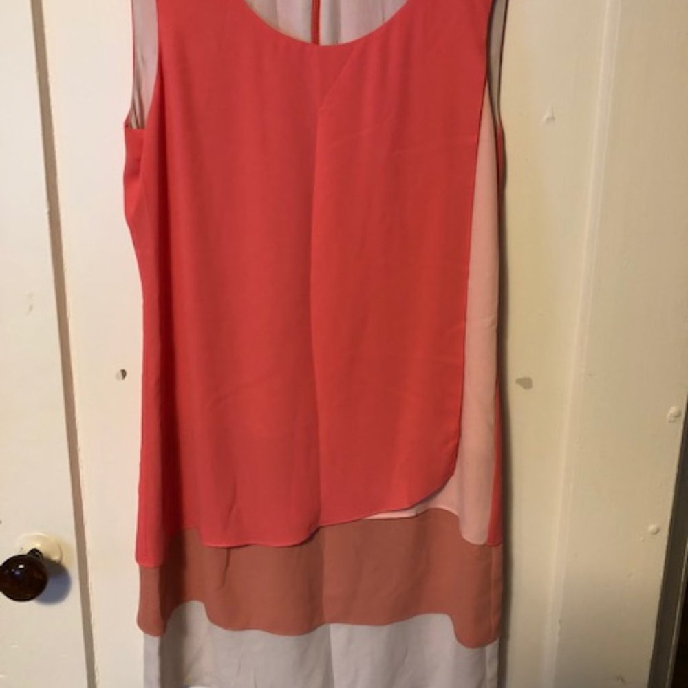 BCBGMAXAZRIA Haley Layered Shift Dress
